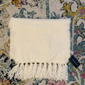Charter Club Cream Fringe Scarf